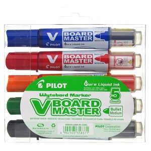 Pilot Whiteboard-Marker 5-er Set, Rundspitze