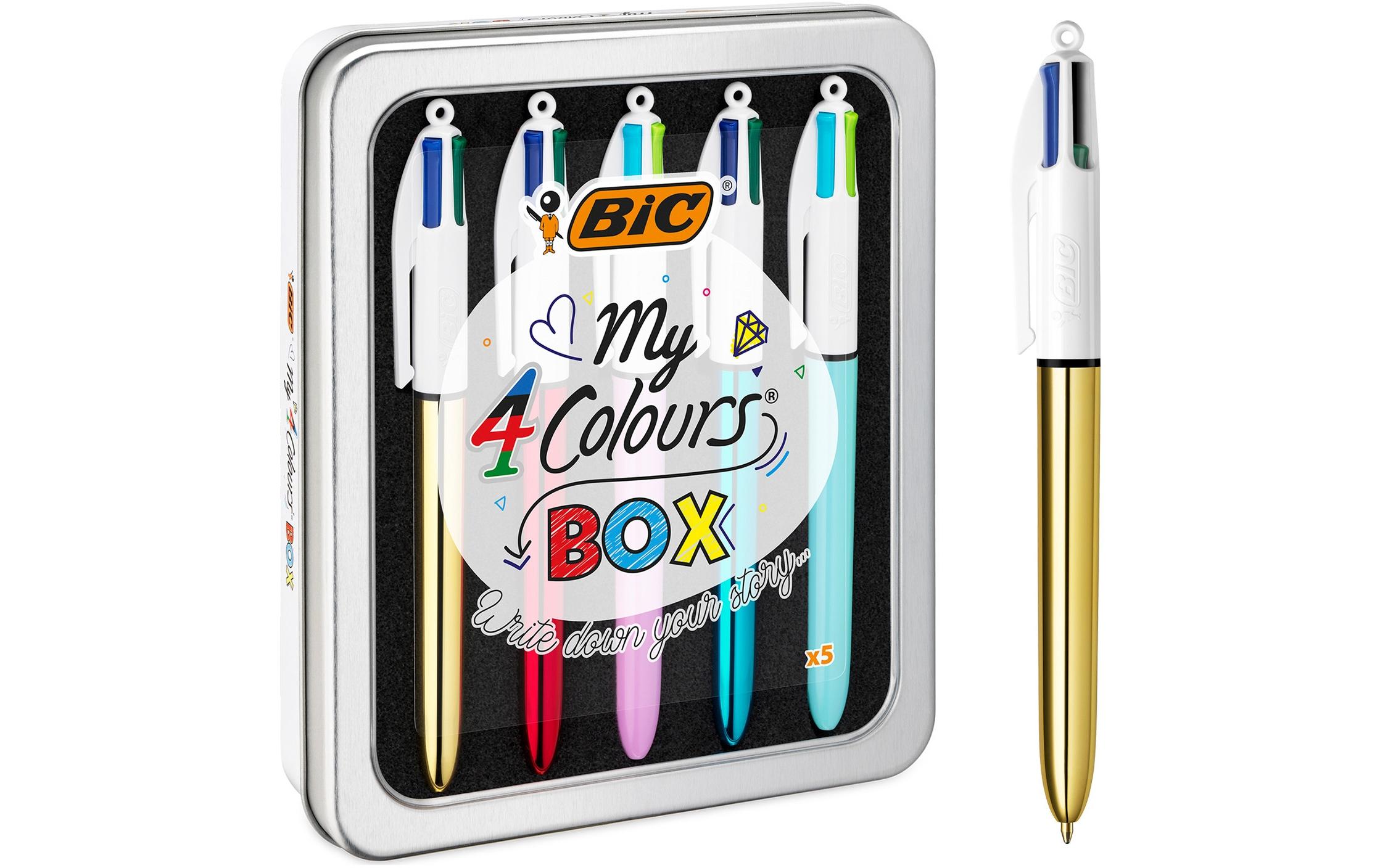 BIC Mehrfarbenkugelschreiber My Colors Box 0.32 mm, 5 Stück 1