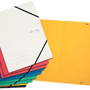 VON Eckspanner A4, assortiert mit elastischen Eckbändern, Karton
