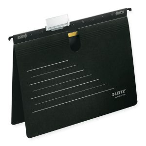 Leitz Hängeregister Alpha Active mit Heftmechanik Schwarz, 5 Stück