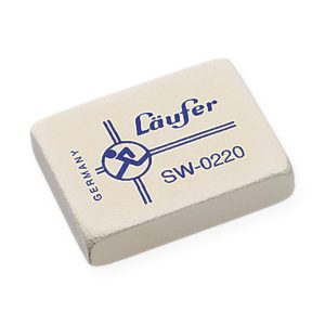 Läufer Radiergummi SW-0220 48 x 36 x 10 mm, Weiss