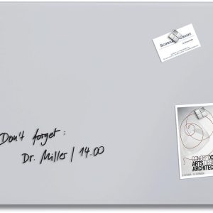 Sigel Glassboard magnetisch 600×400 Pastellfarbig Hellgrau