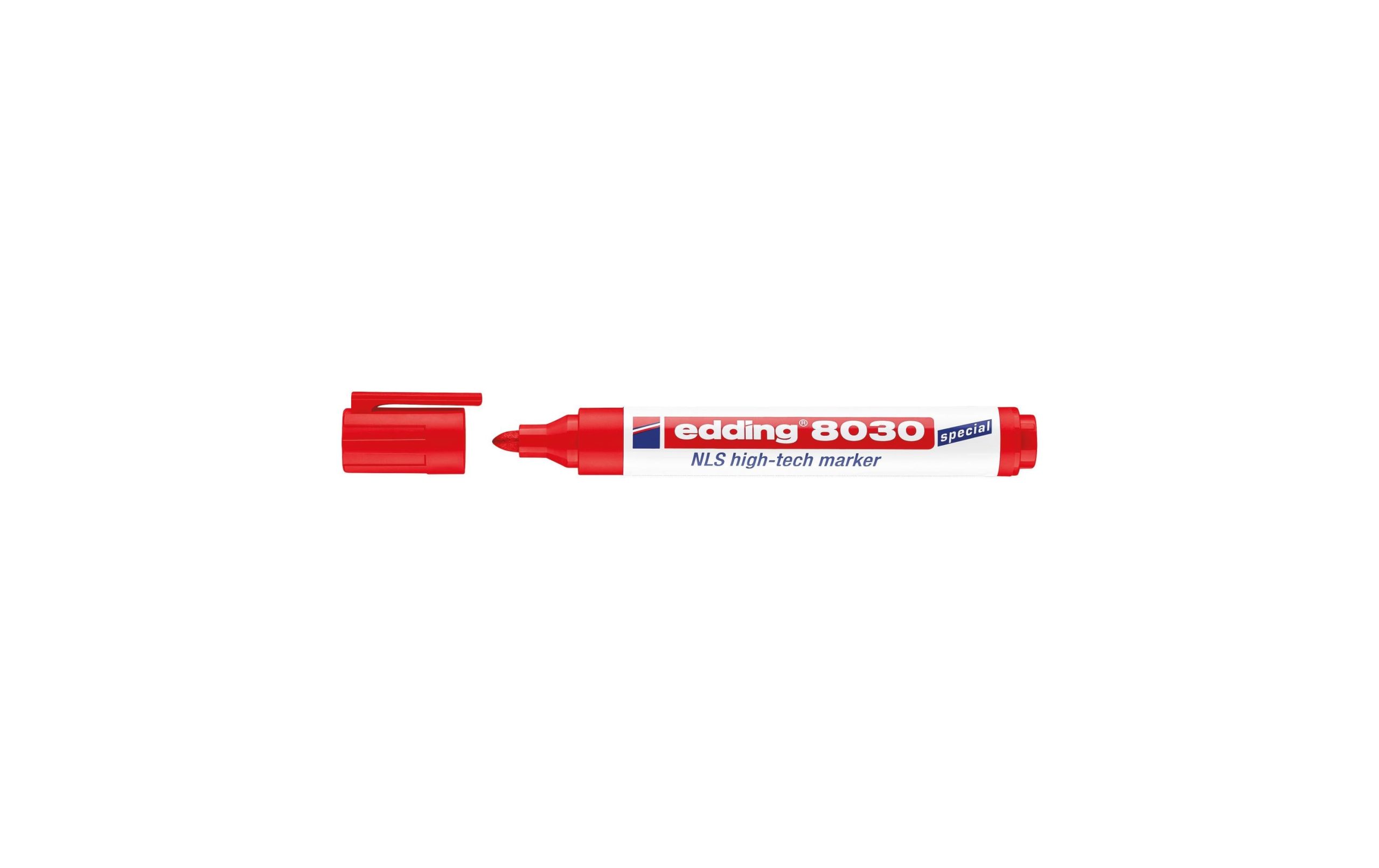 edding Permanent-Marker NLS 8030 Rot 3 edding Permanent-Marker NLS 8030 Rot