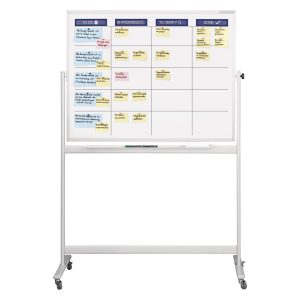 Magnetoplan Mobiles Whiteboard Standard set 90 cm x 120 cm, Weiss
