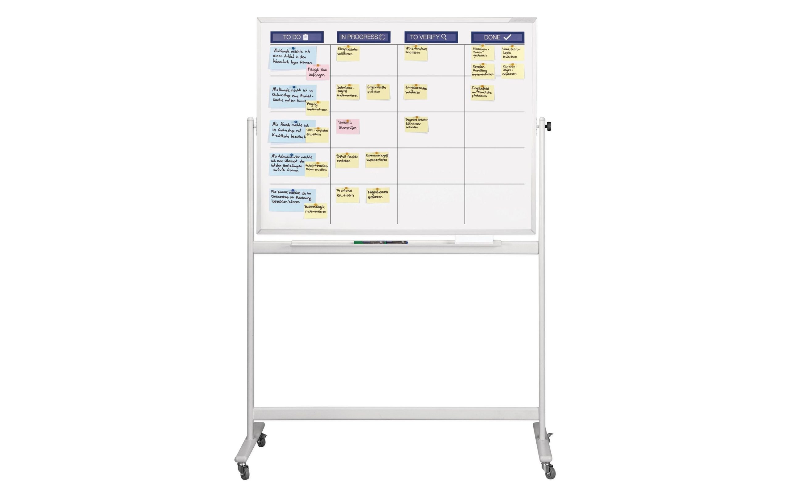 Magnetoplan Mobiles Whiteboard Standard set 90 cm x 120 cm, Weiss 3 Magnetoplan Mobiles Whiteboard Standard set 90 cm x 120 cm, Weiss