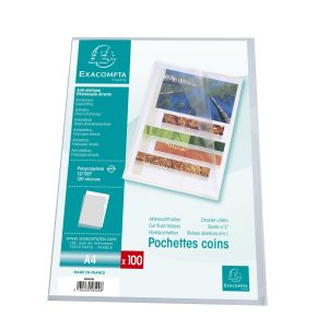 Exacompta Sichthülle A4, 100 Stück, Transparent