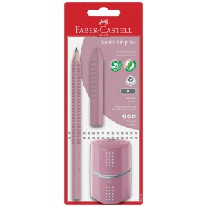 Faber-Castell Bleistift Jumbo Grip Set 3 Stück, Rose Shadows