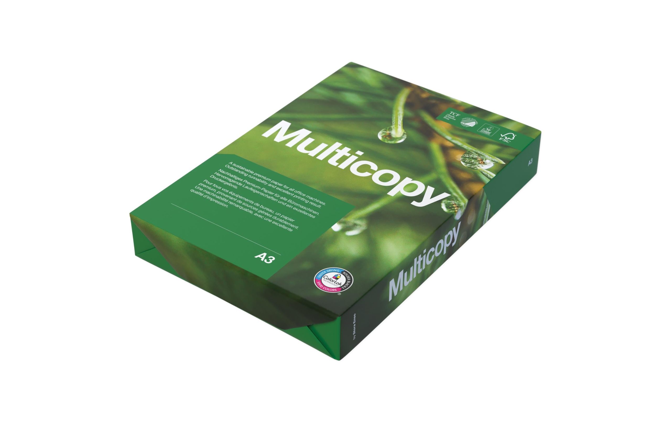 Multicopy Kopierpapier A3, Weiss, 80 g/m², 500 Blatt 3 Multicopy Kopierpapier A3, Weiss, 80 g/m², 500 Blatt