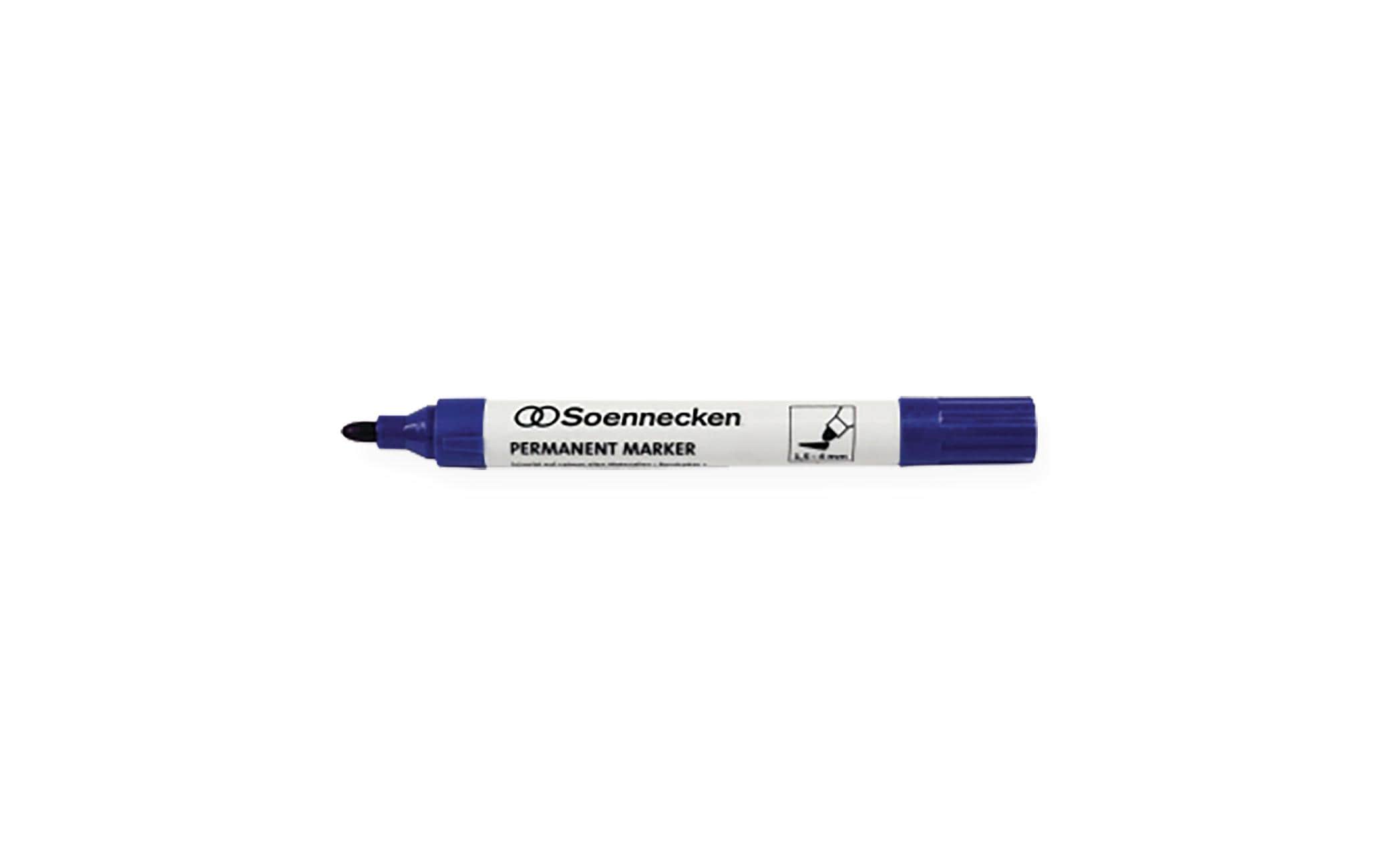 Soennecken Permanent-Marker Blau, 10 Stück 2