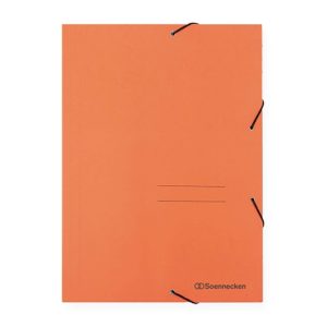 Soennecken Gummibandmappe A4, Orange, 3 Klappen