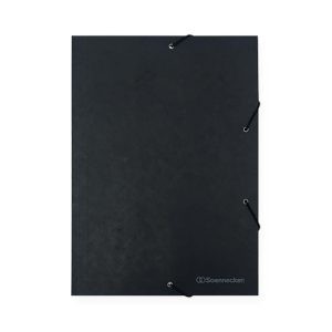 Soennecken Gummibandmappe A4, Schwarz, 3 Klappen