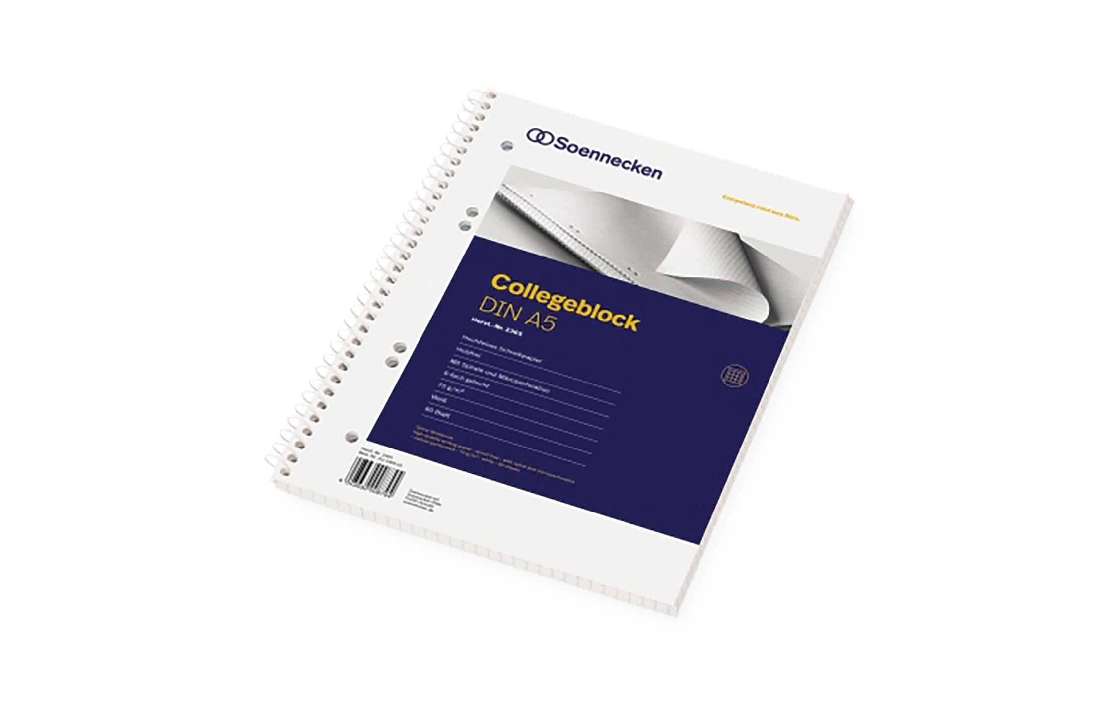 Soennecken Notizheft Collegeblock A5, kariert, 80 Blätter 2