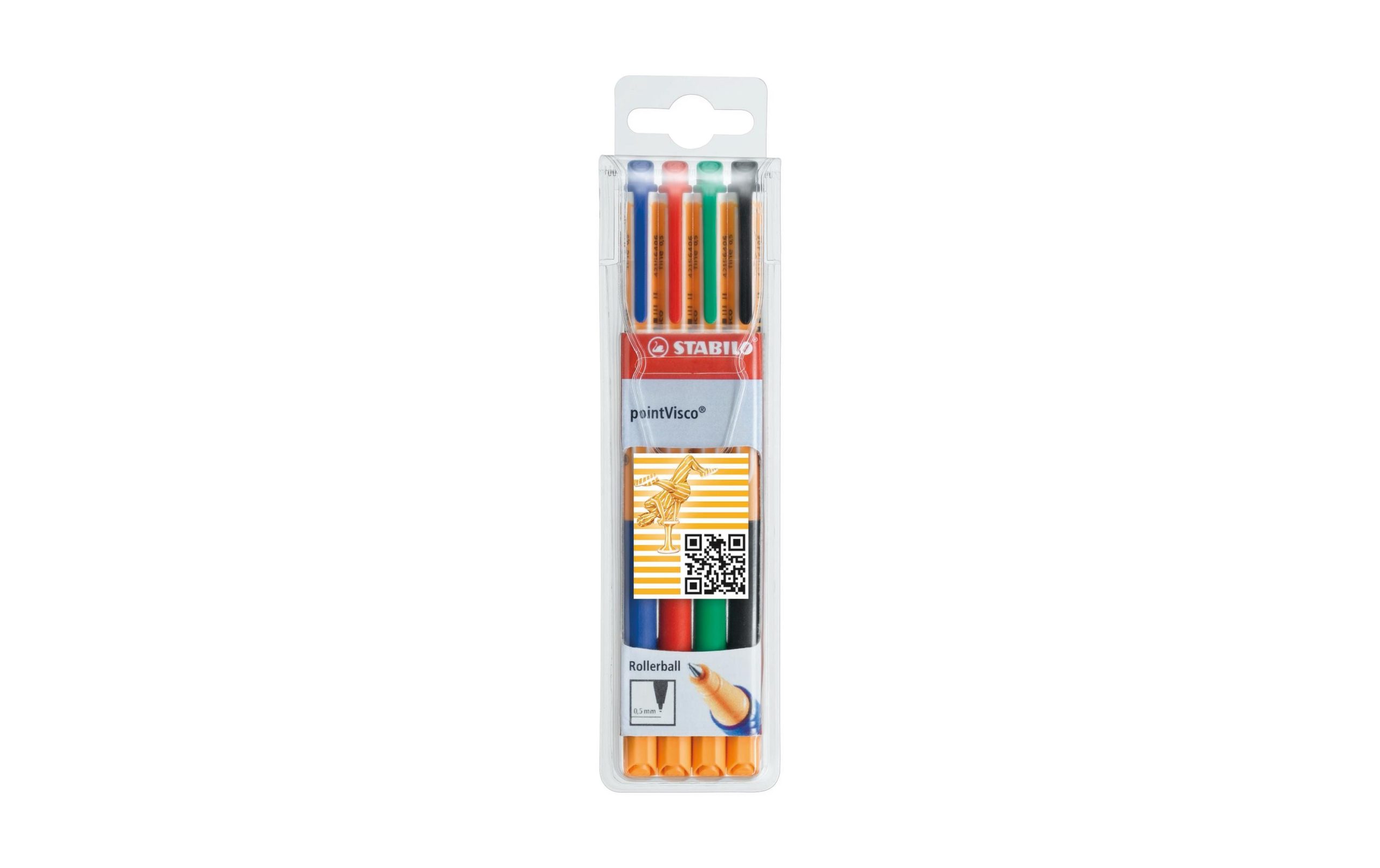 STABILO Rollerball Visco Gel-Rollerball 0.5 mm, 4er Etui 2 227715983 xxl3 scaled