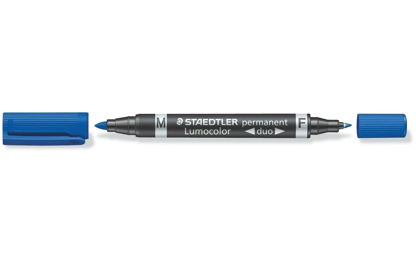 Staedtler Permanent-Marker Lumocolor Duo 348 Blau 1