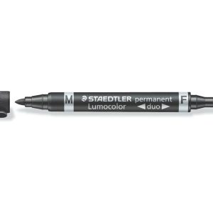 Staedtler Permanent-Marker Lumocolor Duo 348 Schwarz