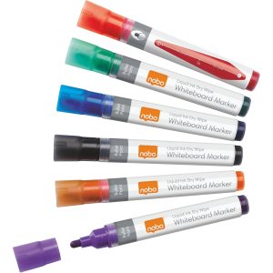 Nobo Liquid Ink 6 Stück, Mehrfarbig