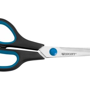 Westcott Schere Easy Grip 21 cm, Stahl, Linkshänder