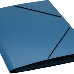 EROLA Gummibandmappe A3 Pressspan Blau