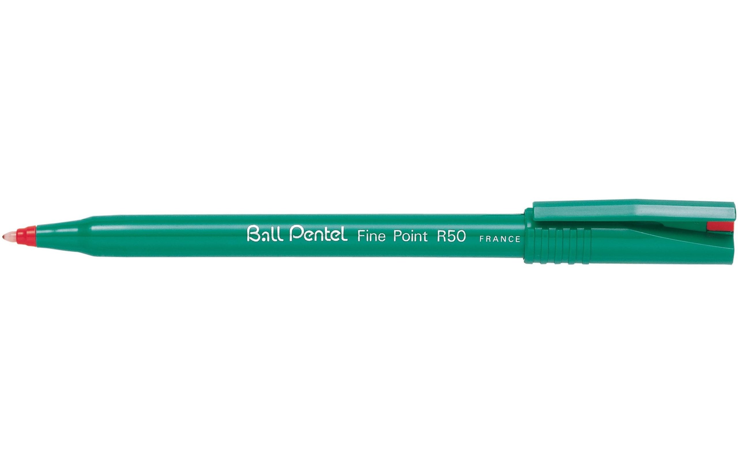 pentel Rollerball R50 0.4 mm, Rot 3 pentel Rollerball R50 0.4 mm, Rot