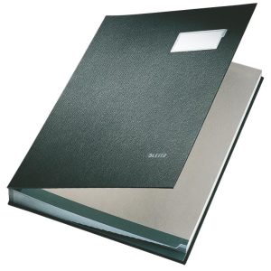 Leitz Unterschriftenmappe Unterschriftsmappe PP 20 Fächer, Schwarz