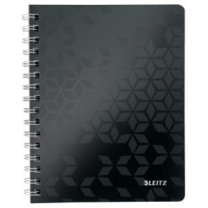 Leitz Notizheft WOW College A5, Liniert, Schwarz