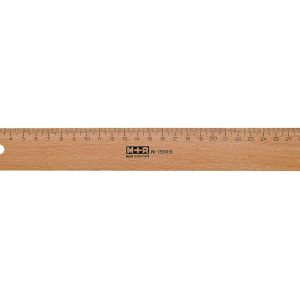 M+R Lineal aus Holz 30 cm