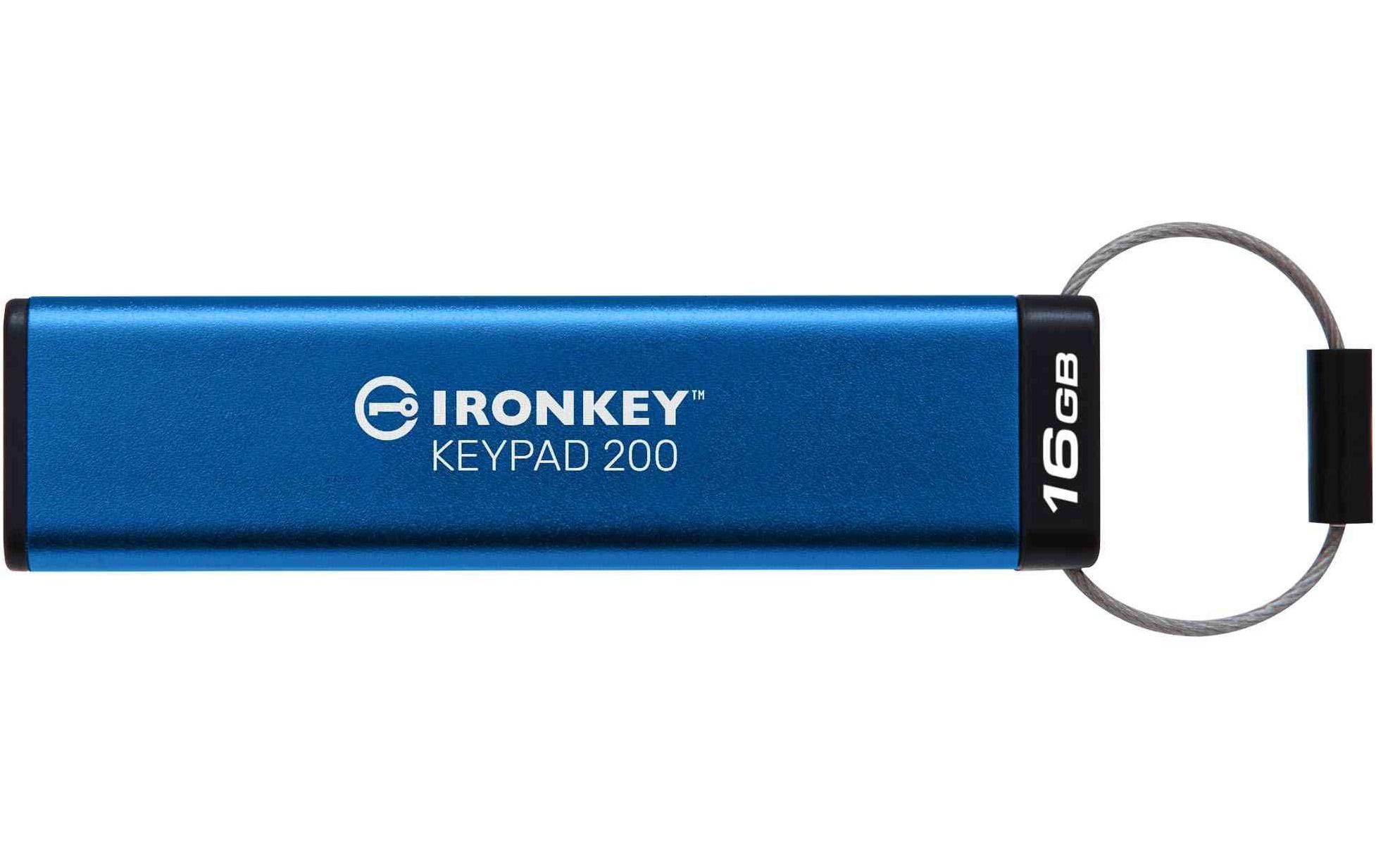 Kingston USB-Stick IronKey Keypad 200 16 GB 3 Kingston USB-Stick IronKey Keypad 200 16 GB