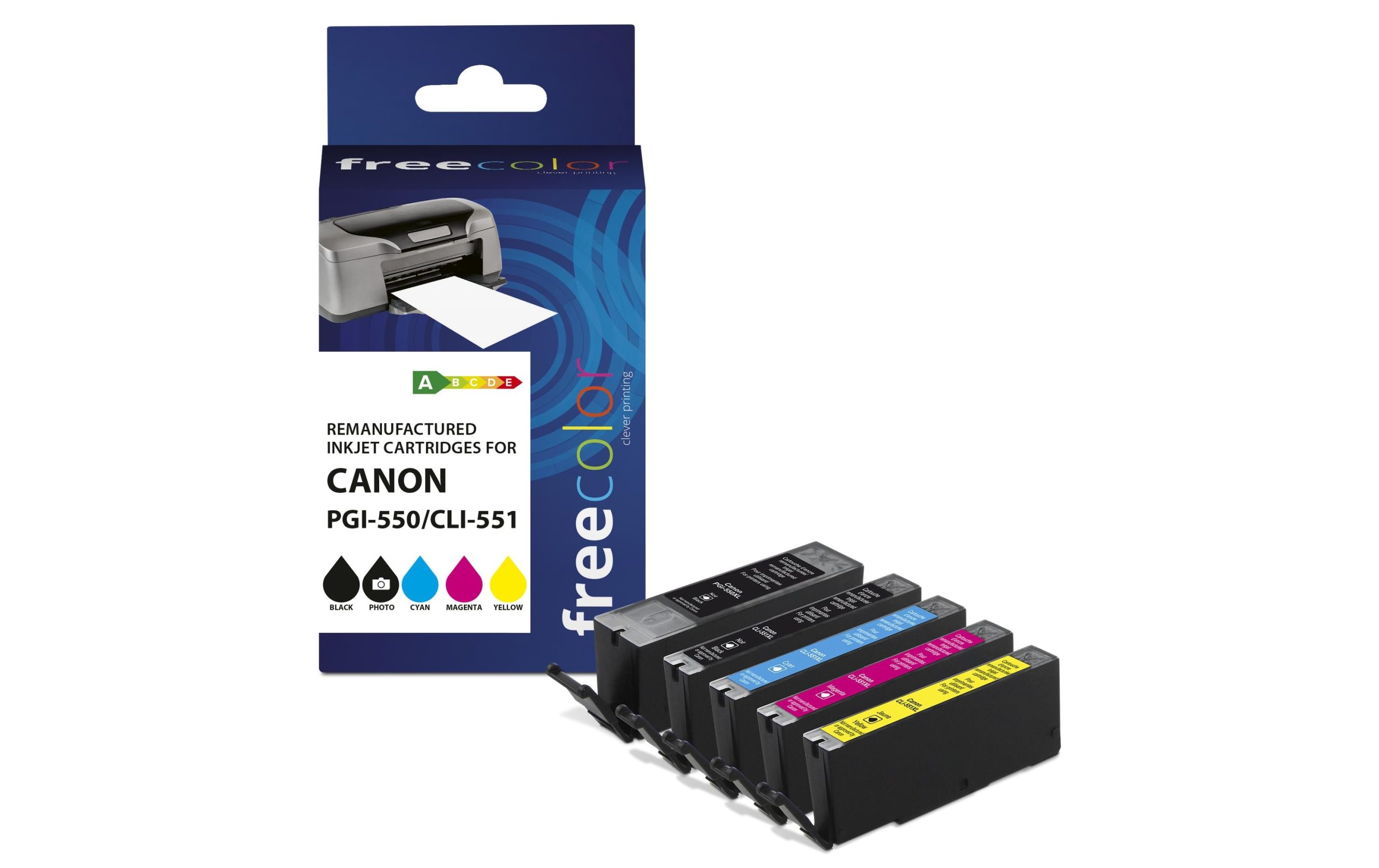 Freecolor für Canon PGI-550 / CLI 551 Multipack Color 2 240829942 xxl3 scaled