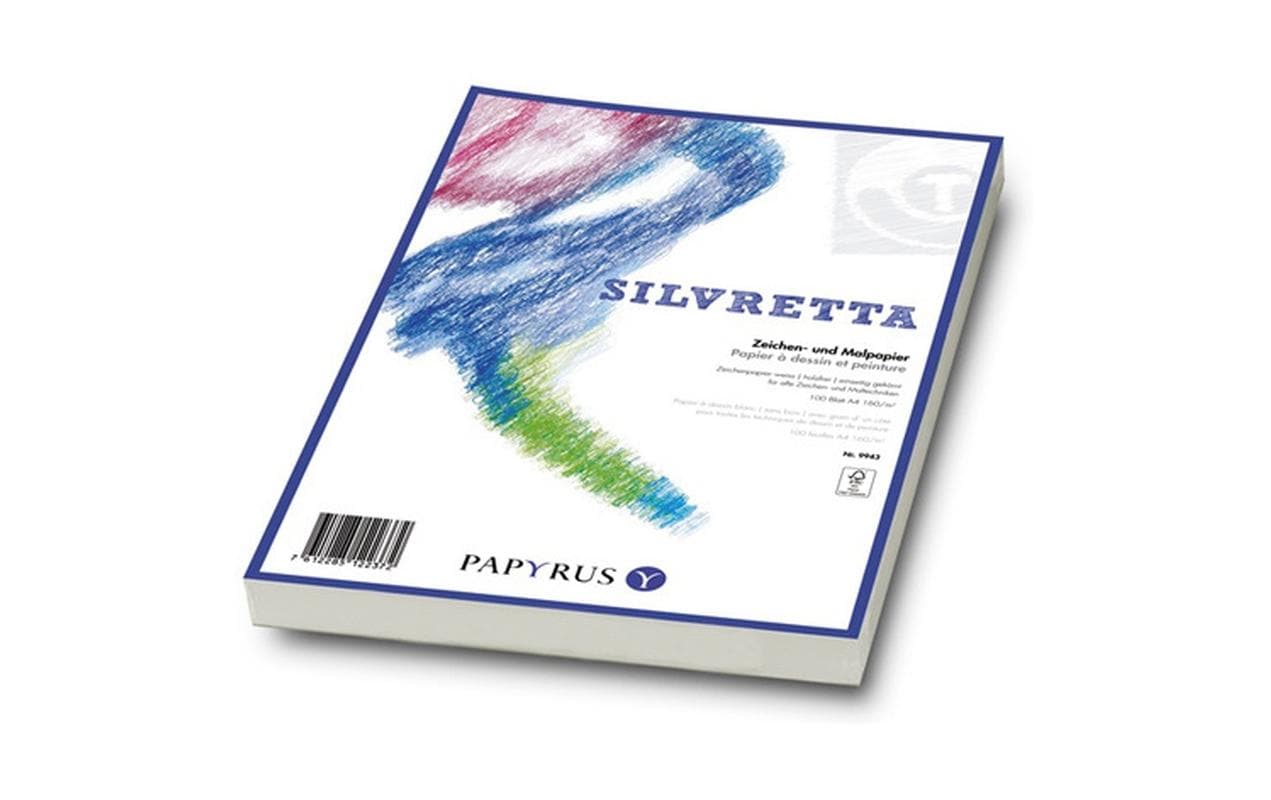 Papyrus Zeichenpapier Silvretta A2, 140 gm², 100 Blatt 3 Papyrus Zeichenpapier Silvretta A2, 140 gm², 100 Blatt