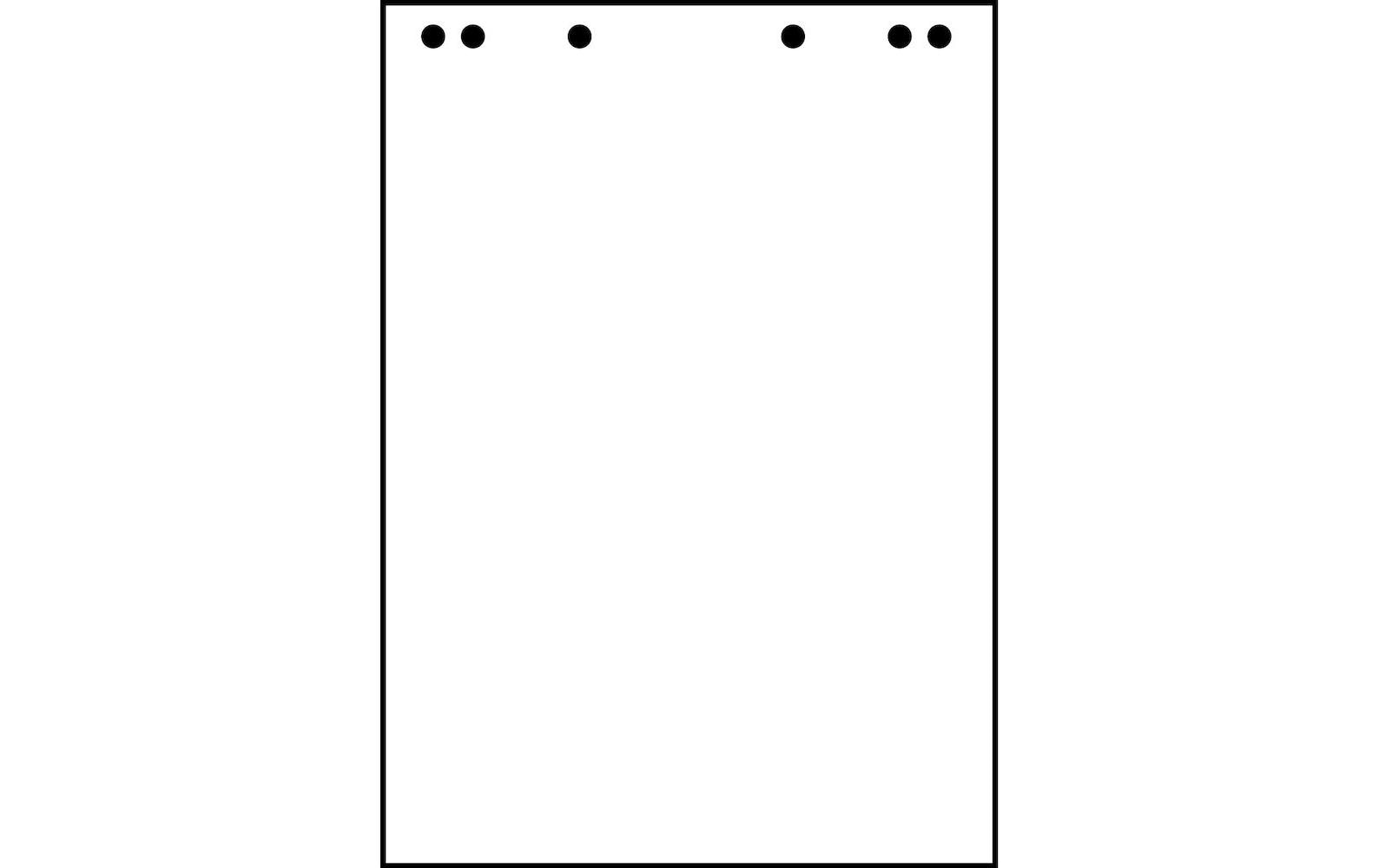 Herlitz Flipchart Block 65 x 98 cm, blanko, Weiss, 5 Stück 2
