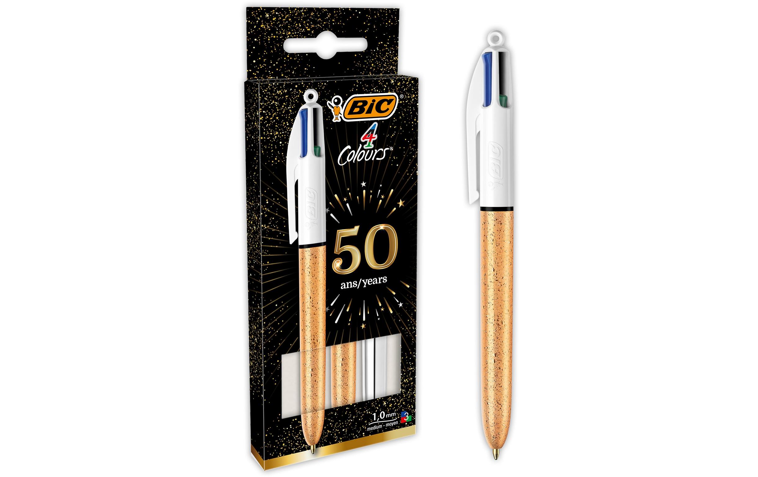 BIC Mehrfarbenkugelschreiber 4 Colours Party 0.32 mm, 3 Stück 2
