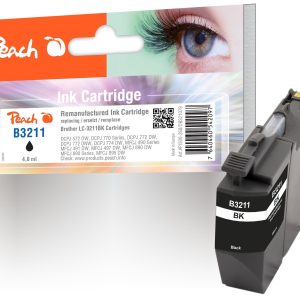 Peach Tinte für Brother LC-3211 Black