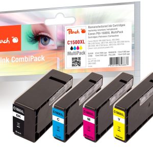Peach Tinte für Canon PGI-1500XL, Multi-Pack BL/C/M/Y