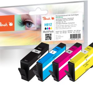 Peach Tinte für HP No. 912 Multi-Pack Magenta/Yellow/Black/Cyan