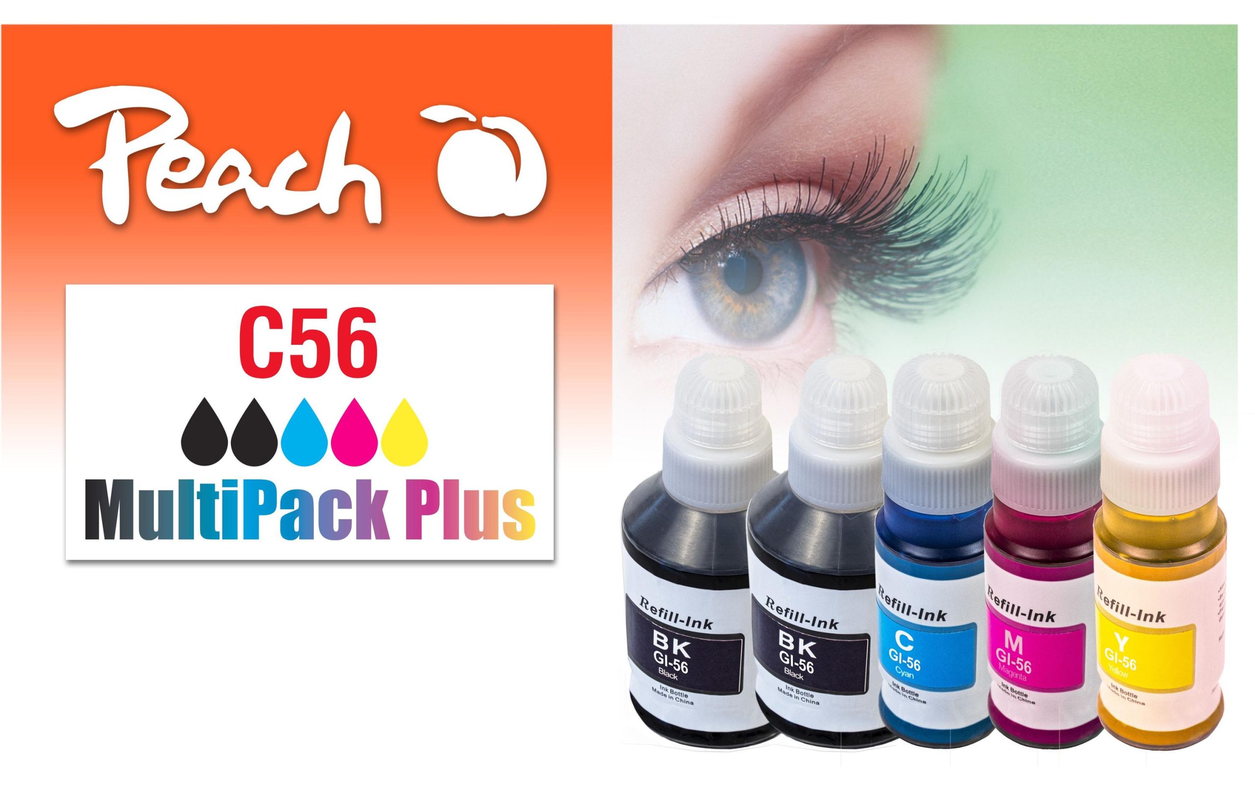 Peach Tinte für Canon CISS Gl-56, Multi-Pack+ C/M/Y/2x BK 1 255456463 xxl3 scaled
