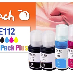 Peach Tinte für Epson CISS 112 MultiPack+ C/M/Y/2x BK