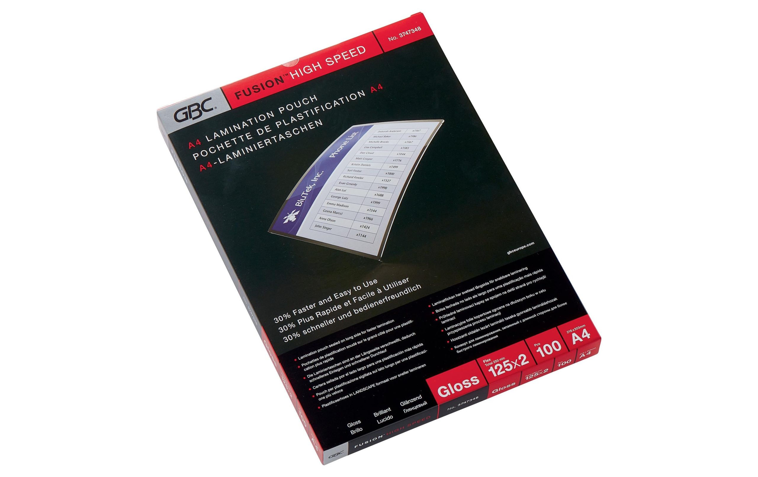 GBC Laminierfolie High-Speed A4, , 100 Stück, Glänzend 2 265912579 xxl3 scaled
