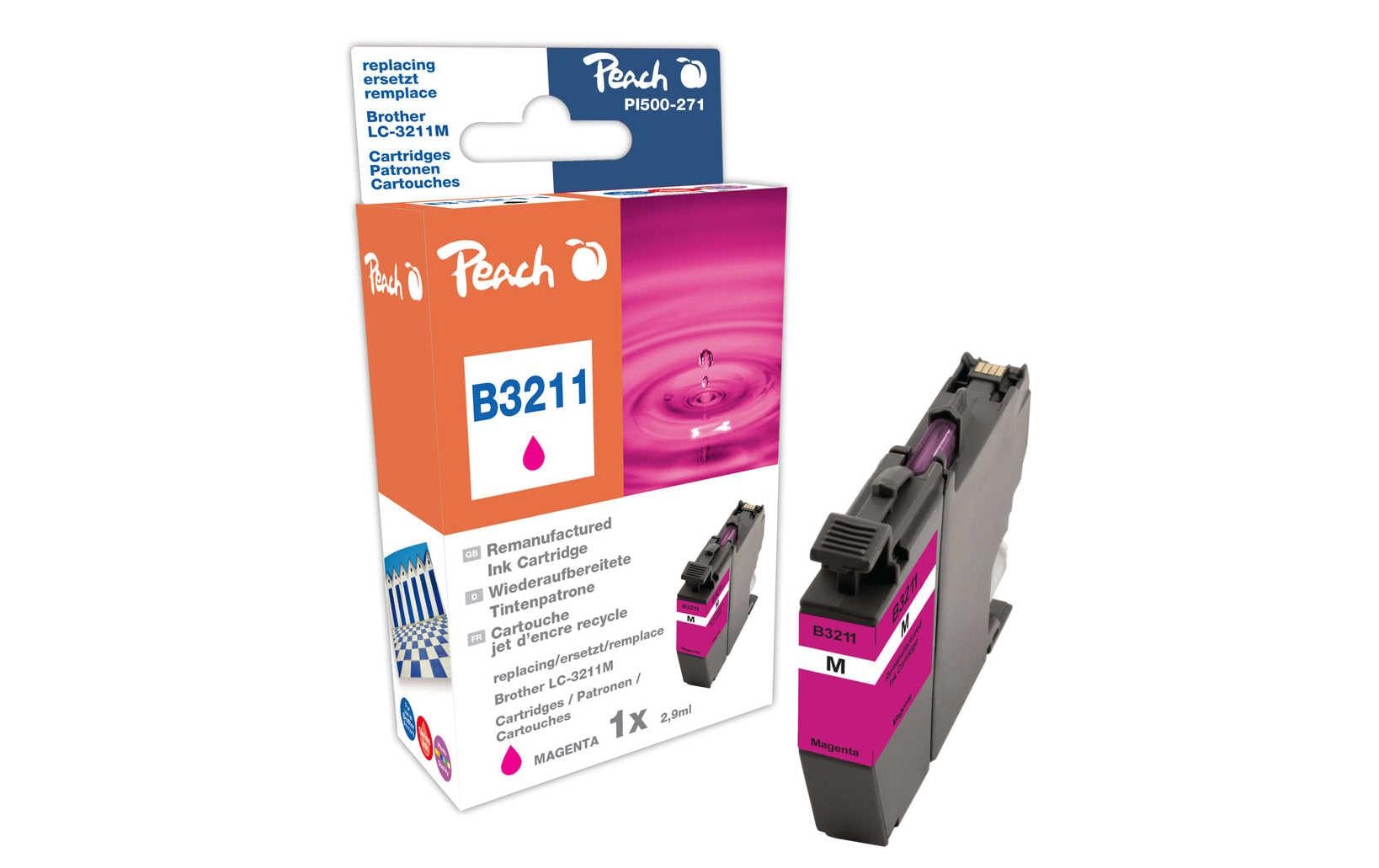 Peach Tinte für Brother LC-3211 Magenta 2