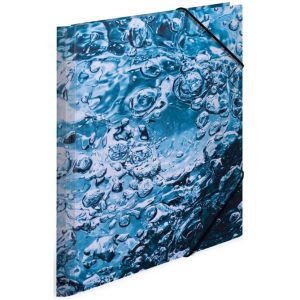 HERMA Gummibandmappe Water Blau