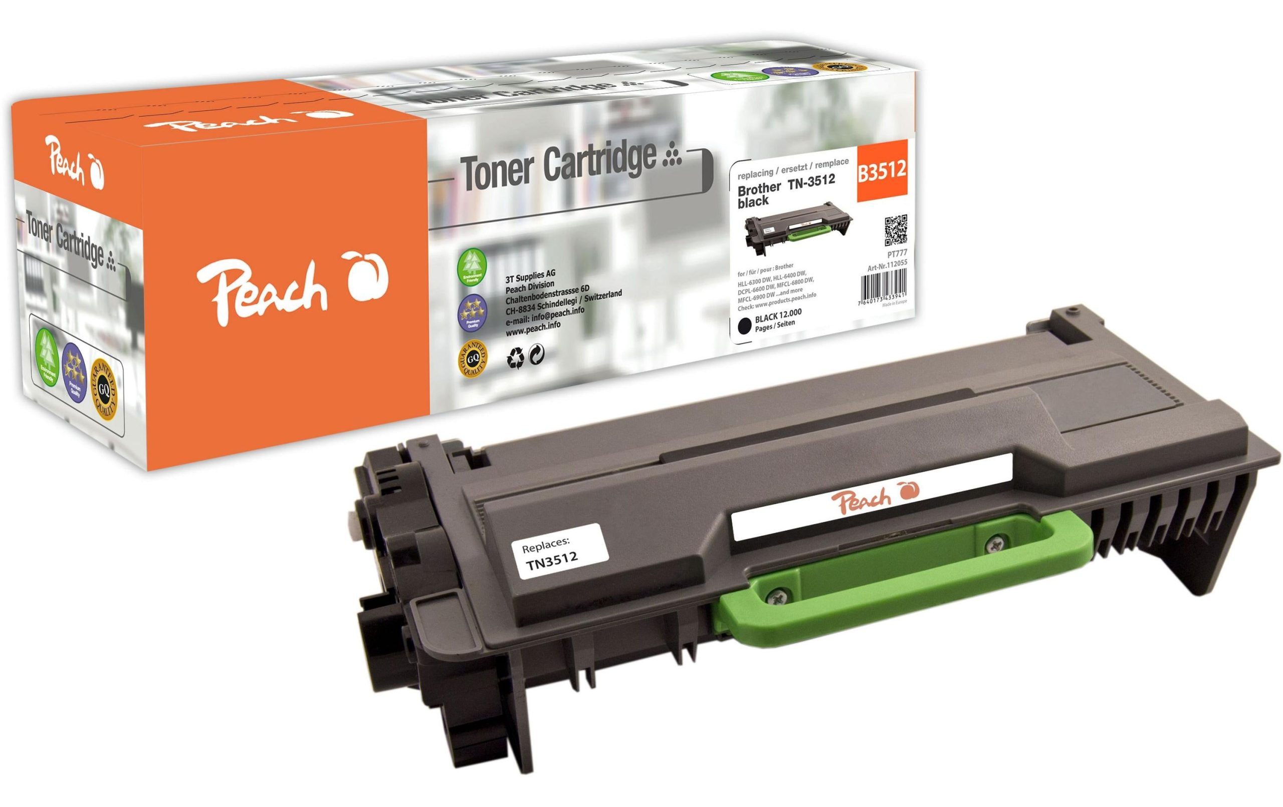 Peach Toner für Brother TN-3512 XXL Black 3 Peach Toner für Brother TN-3512 XXL Black