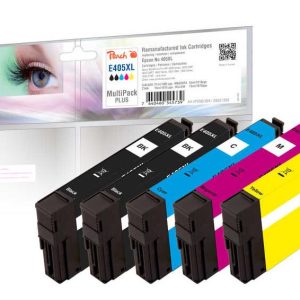 Peach Tintenset für Epson 405XL Multipack Plus BK/C/M/Y