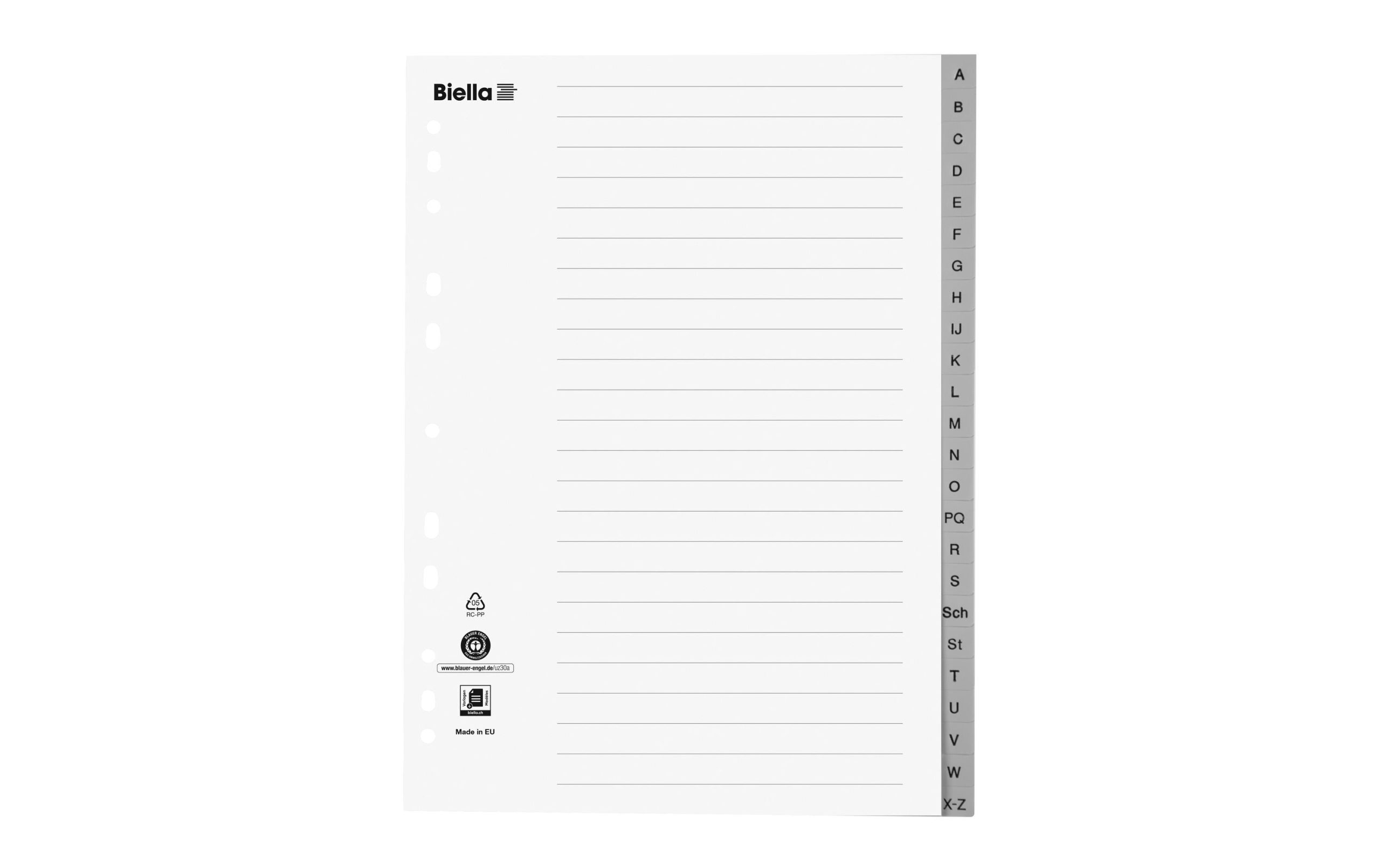 Biella Register A4 A-Z 2 303315466 xxl3 scaled