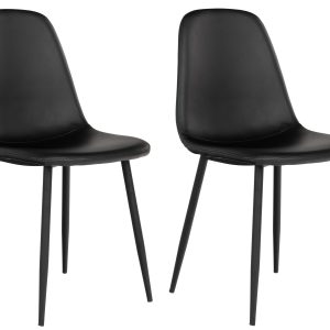 House Nordic Stuhl Stockholm 2 Stück, 86 x 50 cm, Schwarz