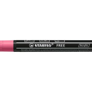 STABILO Acrylmarker Free Acrylic T100 Pink