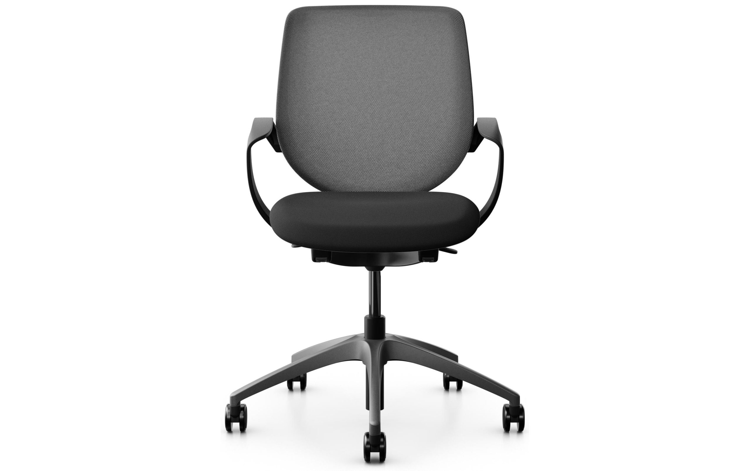 Giroflex Bürostuhl 313 mit Netzrücken und Armlehnen, Dunkelgrau 2 314080338 xxl3 scaled