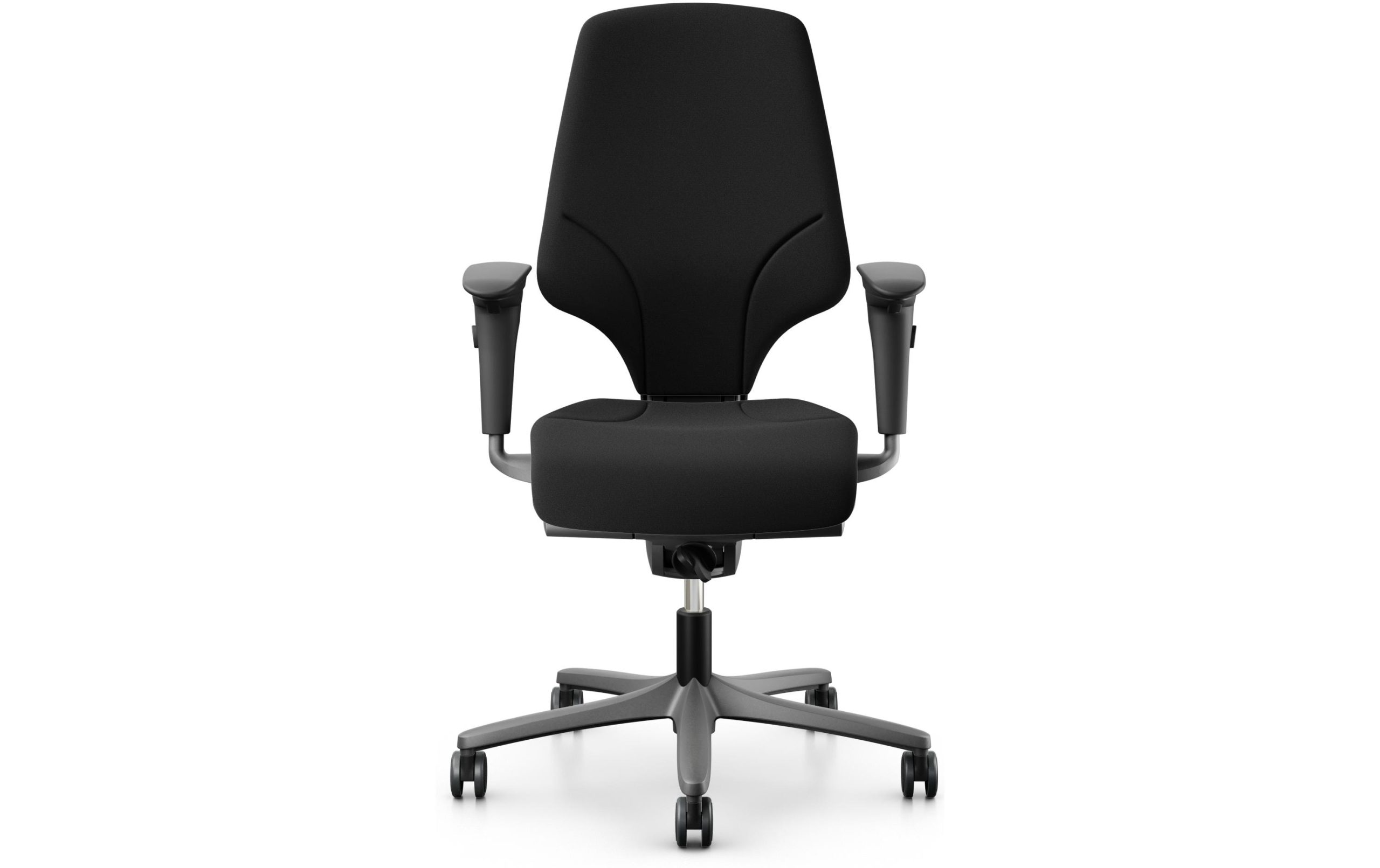 Giroflex Bürostuhl 64 mit Polsterrücken und Armlehnen, Schwarz 2 314083181 xxl3 scaled
