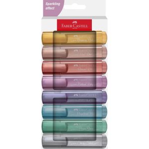 Faber-Castell Textmarker 46 Metallic 8er Etui, Karton