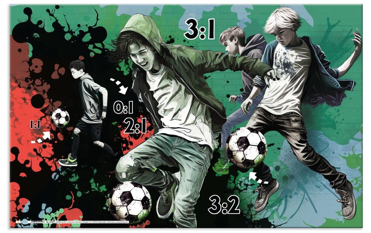 HERMA Schreibunterlage Street Soccer 55 x 35 cm 3 HERMA Schreibunterlage Street Soccer 55 x 35 cm