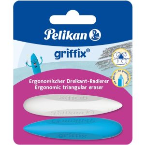 Pelikan Radiergummi Griffix 2 Stück, farbig, Blister