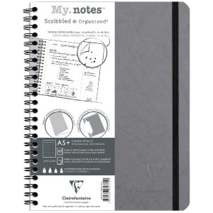 Clairefontaine Notizbuch AgeBag A5+, dotted, Grau